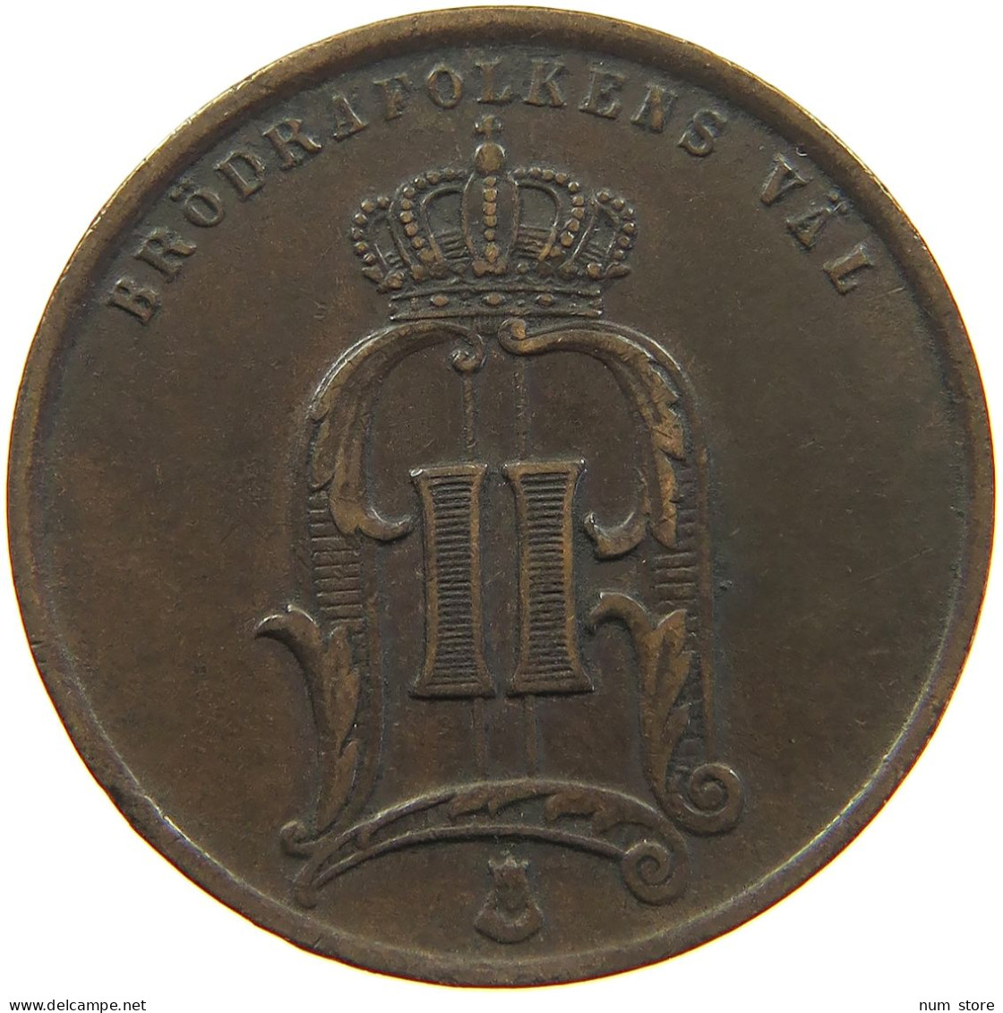 SWEDEN 5 ÖRE 1876 Oscar II. (1872-1907) #t020 0065 - Suède