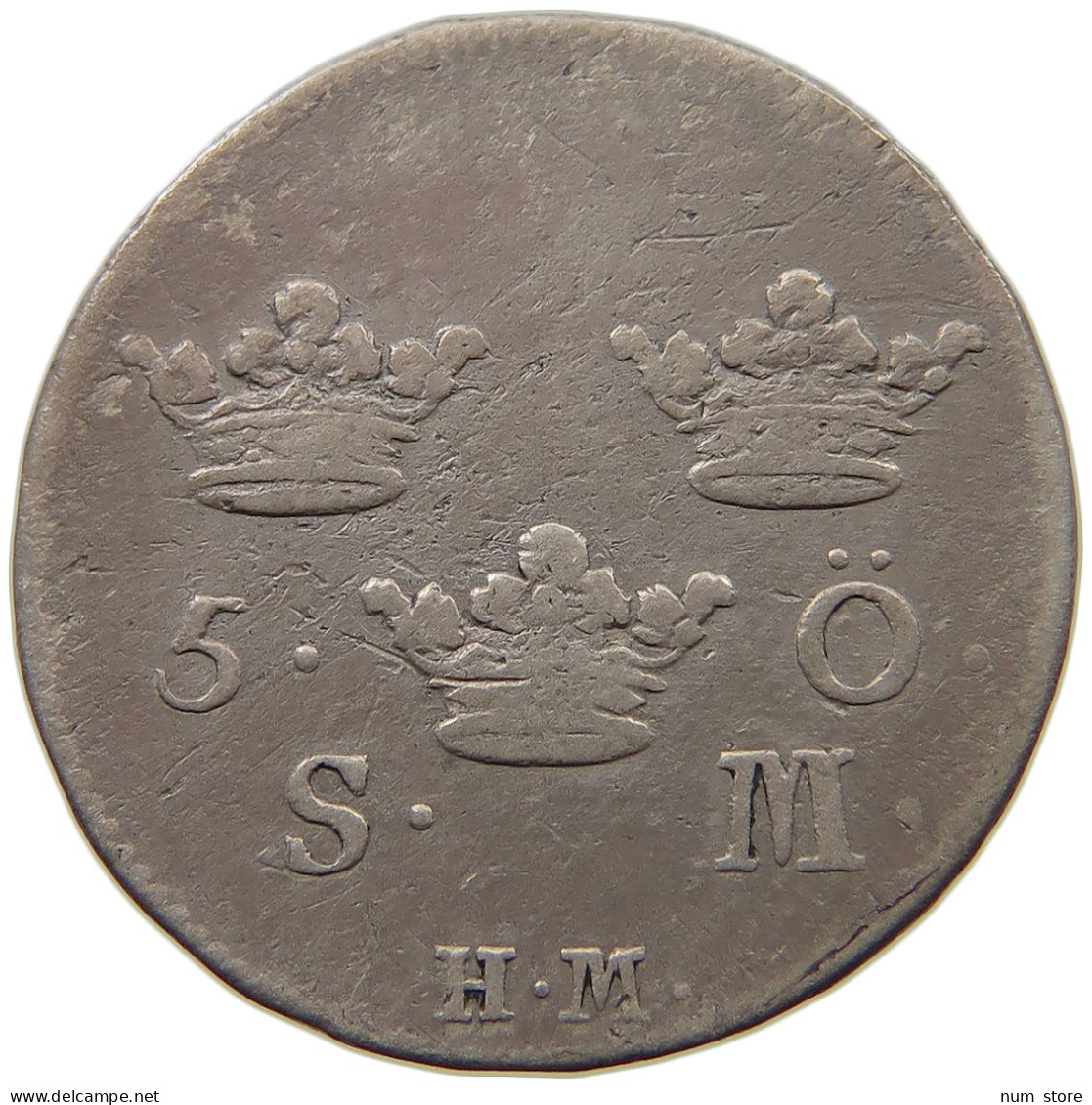 SWEDEN 5 ORE 1741 Friedrich I. (1720-1751) #t007 0317 - Suède