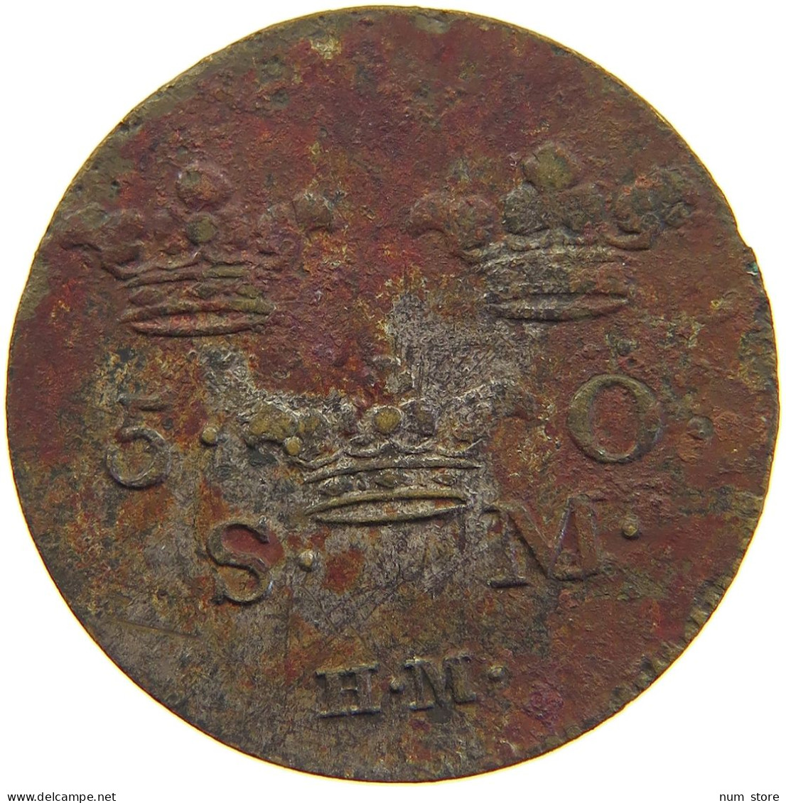 SWEDEN 5 ÖRE 1741 Frederick I (1720-1751) #c038 0165 - Suède