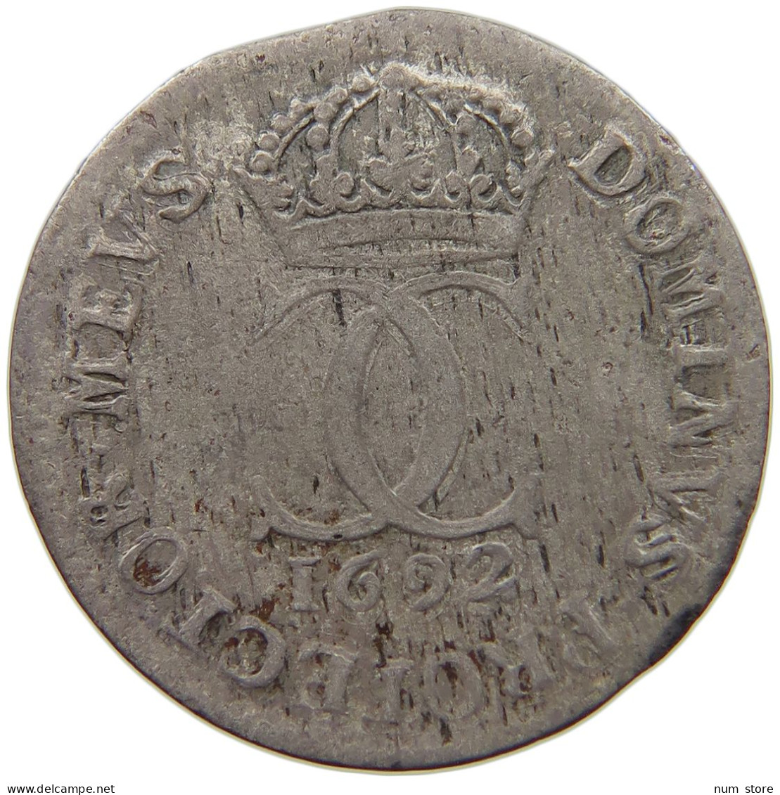 SWEDEN 5 ORE 1692 Charles XI. (1660-1697) #t007 0315 - Suède