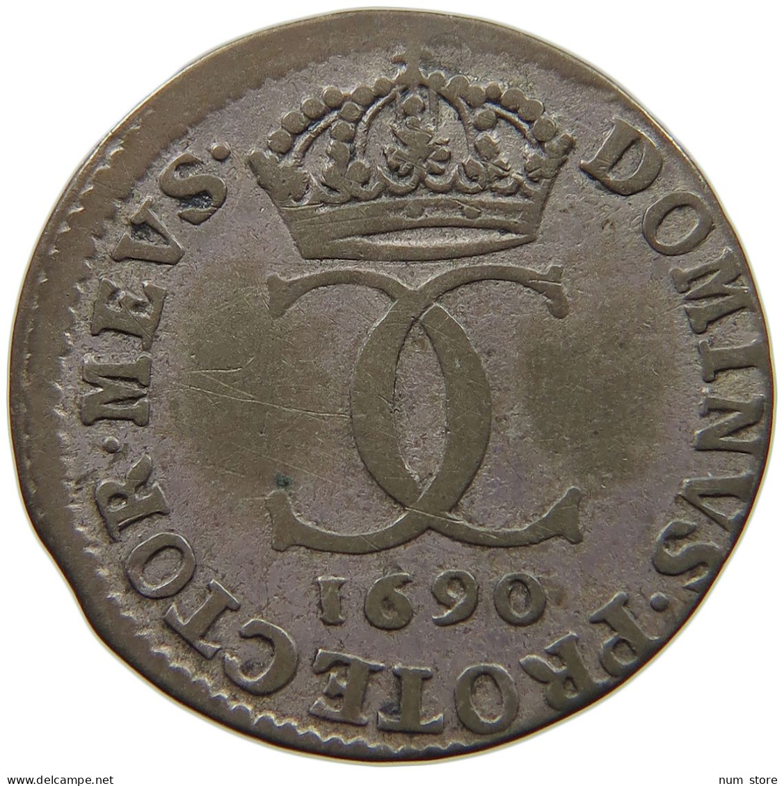 SWEDEN 5 ORE 1690 Charles XI. (1660-1697) RARE #t007 0325 - Suède