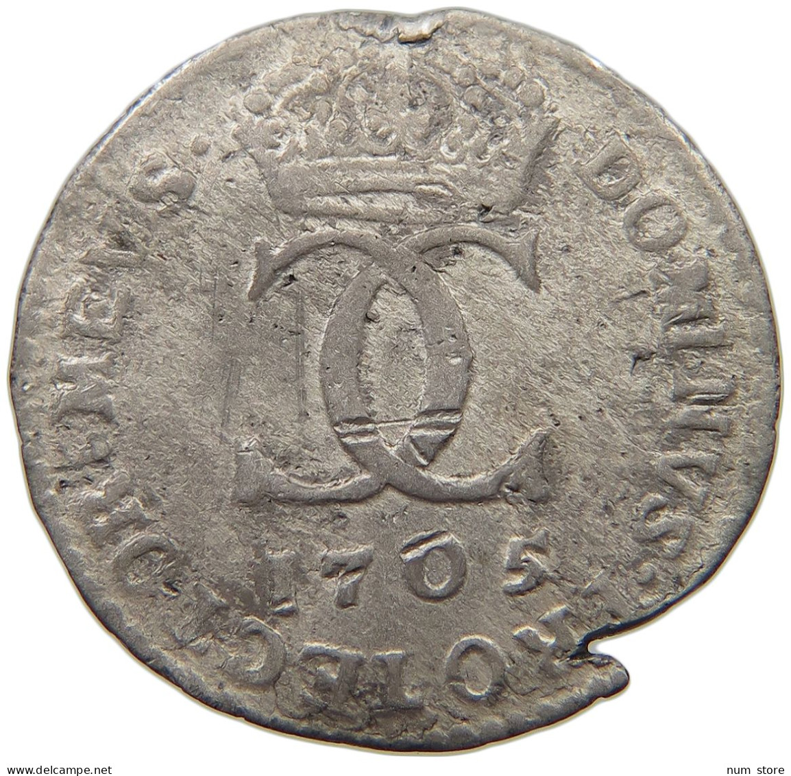 SWEDEN 5 ORE 1705 Charles XII. (1697-1718) #t007 0335 - Suède