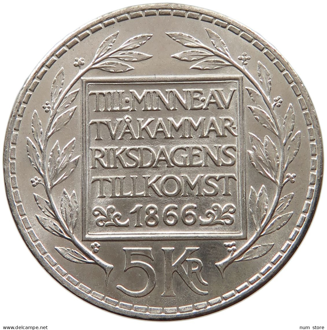 SWEDEN 5 KRONOR 1966 Gustav VI. Adolf (1950-1973) #t158 0351 - Suède