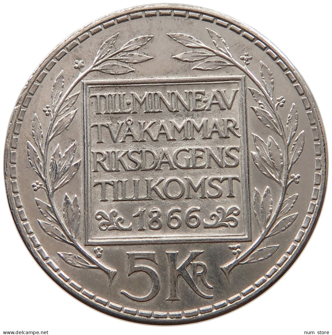 SWEDEN 5 KRONOR 1966 Gustav VI. Adolf (1950-1973) #a052 0027 - Suède