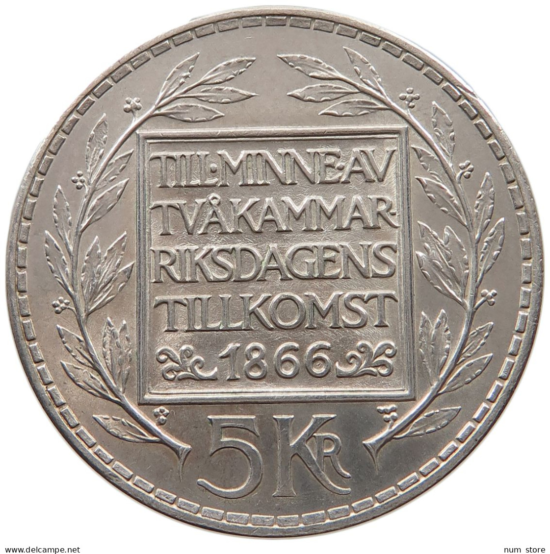 SWEDEN 5 KRONOR 1966 Gustav VI. Adolf (1950-1973) #a052 0029 - Suède