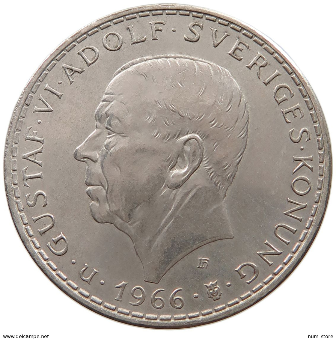 SWEDEN 5 KRONOR 1966 Gustav VI. Adolf (1950-1973) #a052 0023 - Suède