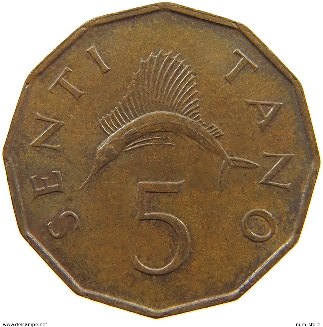 TANZANIA 5 SENTI 1976  #a075 0321 - Tanzania
