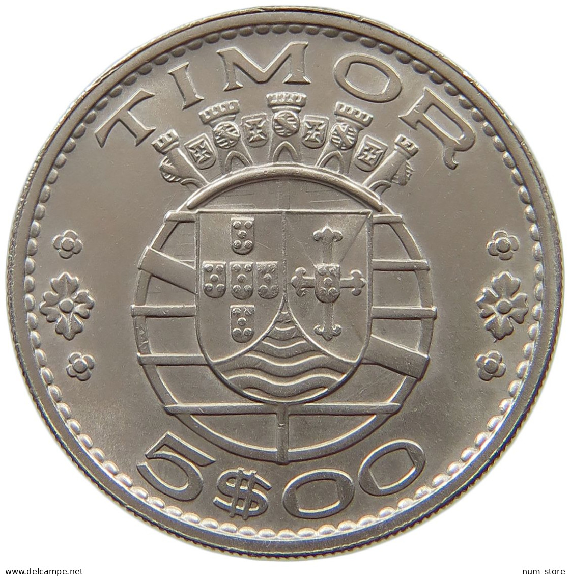 TIMOR 5 ESCUDOS 1970  #a016 0535 - Timor