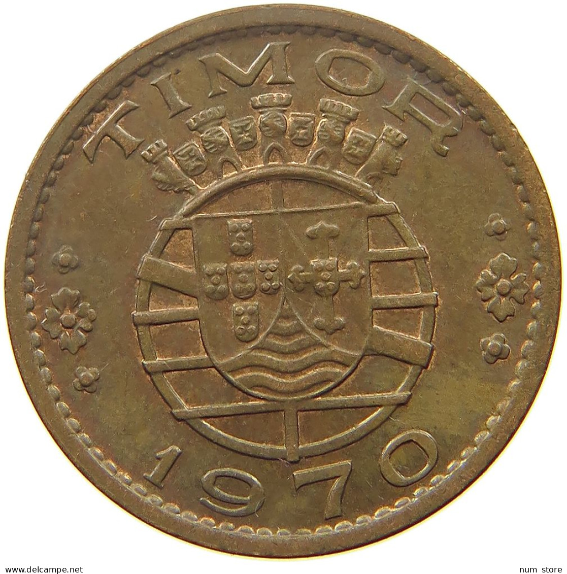 TIMOR 20 CENTAVOS 1970  #s052 0143 - Timor