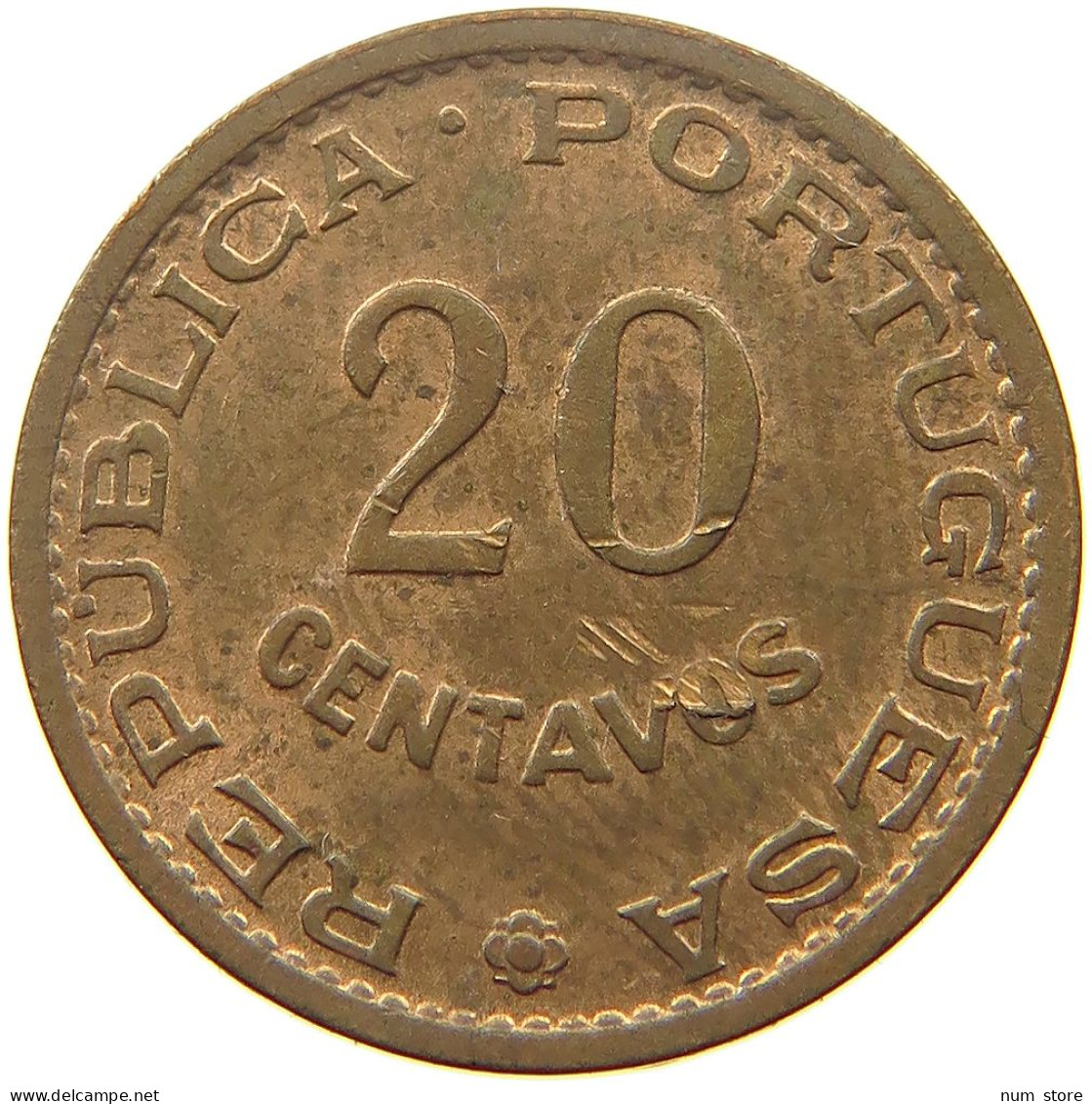 TIMOR 20 CENTAVOS 1970  #s052 0191 - Timor