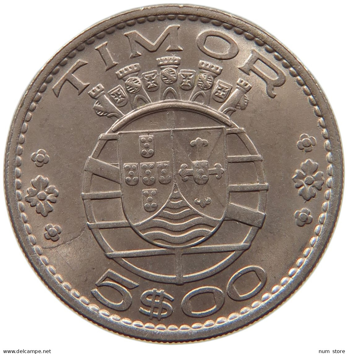 TIMOR 5 ESCUDOS 1970  #s028 0099 - Timor