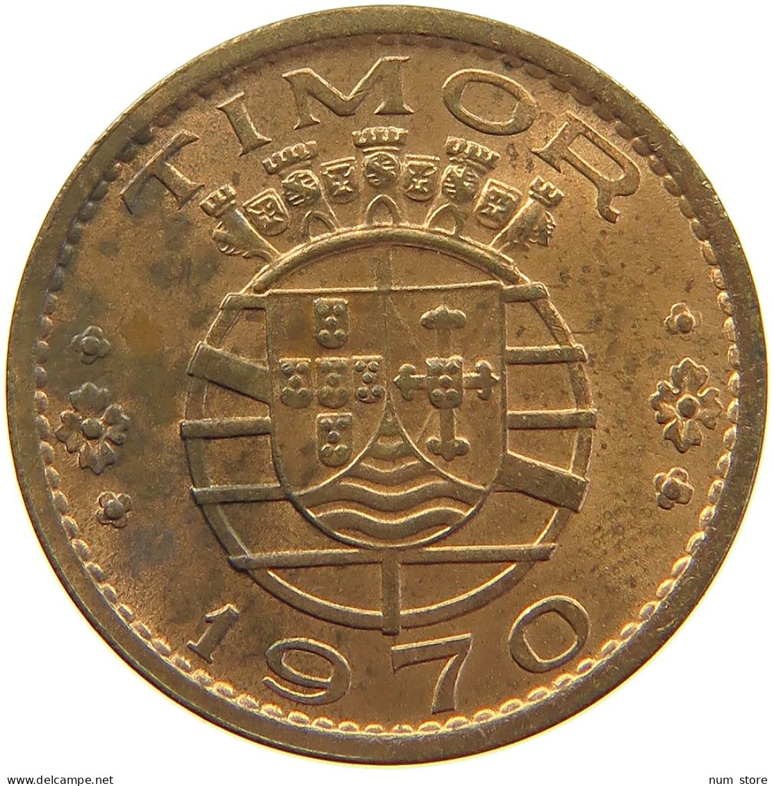 TIMOR 20 CENTAVOS 1970  #c065 0225 - Timor