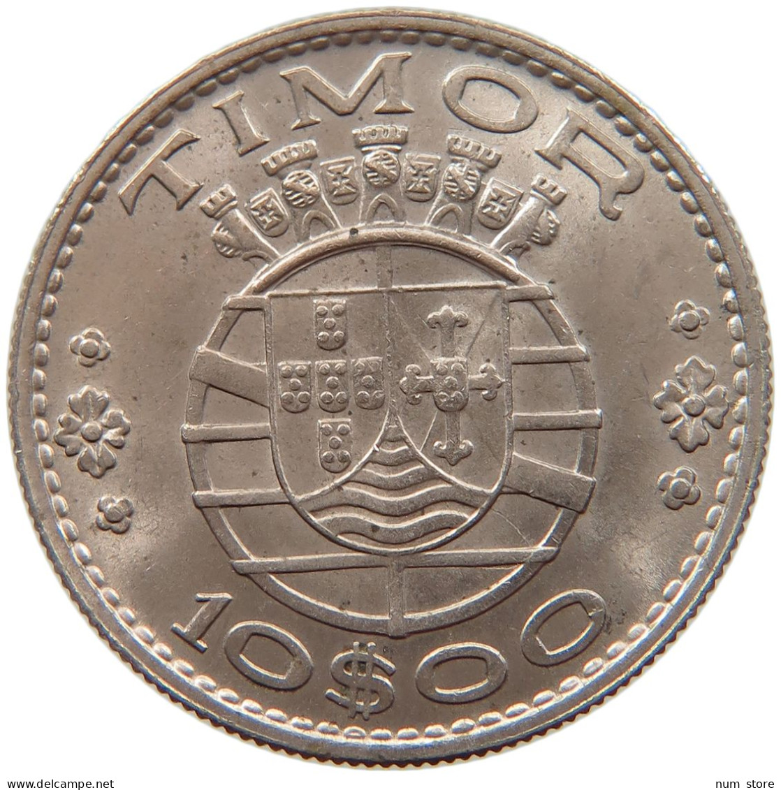 TIMOR 10 ESCUDOS 1970  #s026 0097 - Timor