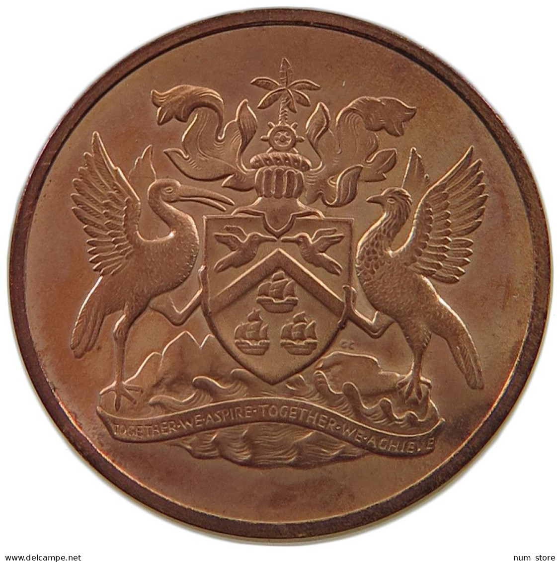 TRINIDAD TOBAGO 5 CENTS 1966  #alb022 0531 - Trinidad Y Tobago