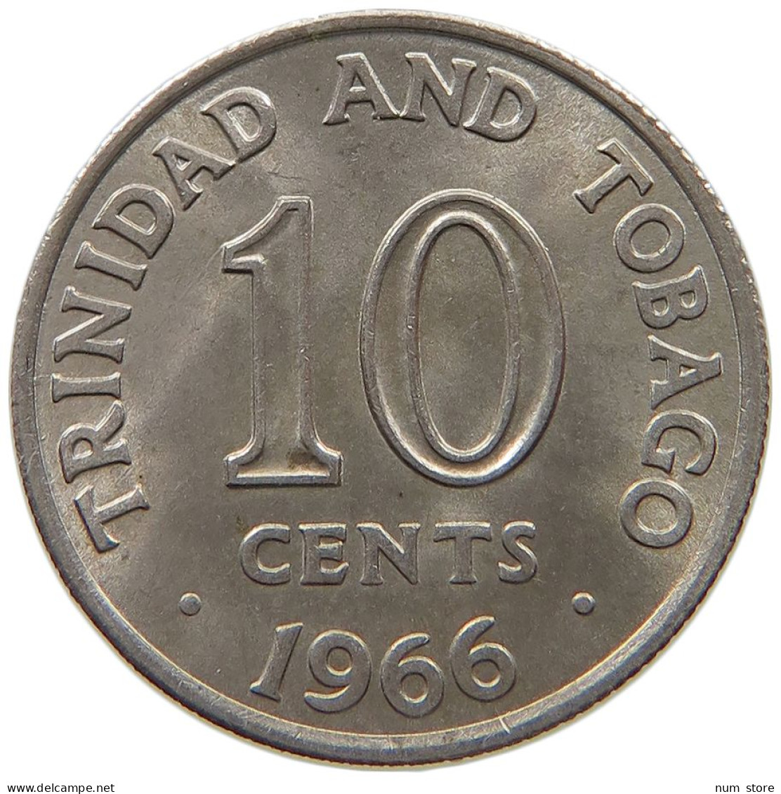 TRINIDAD AND TOBAGO 10 CENTS 1966  #s066 0173 - Trinidad En Tobago