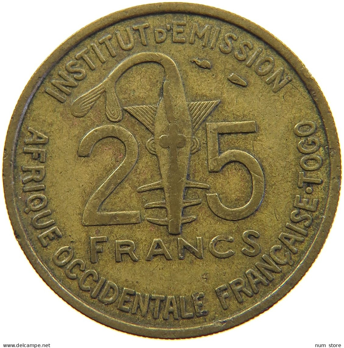 TOGO 25 FRANCS 1957  #s024 0341 - Togo