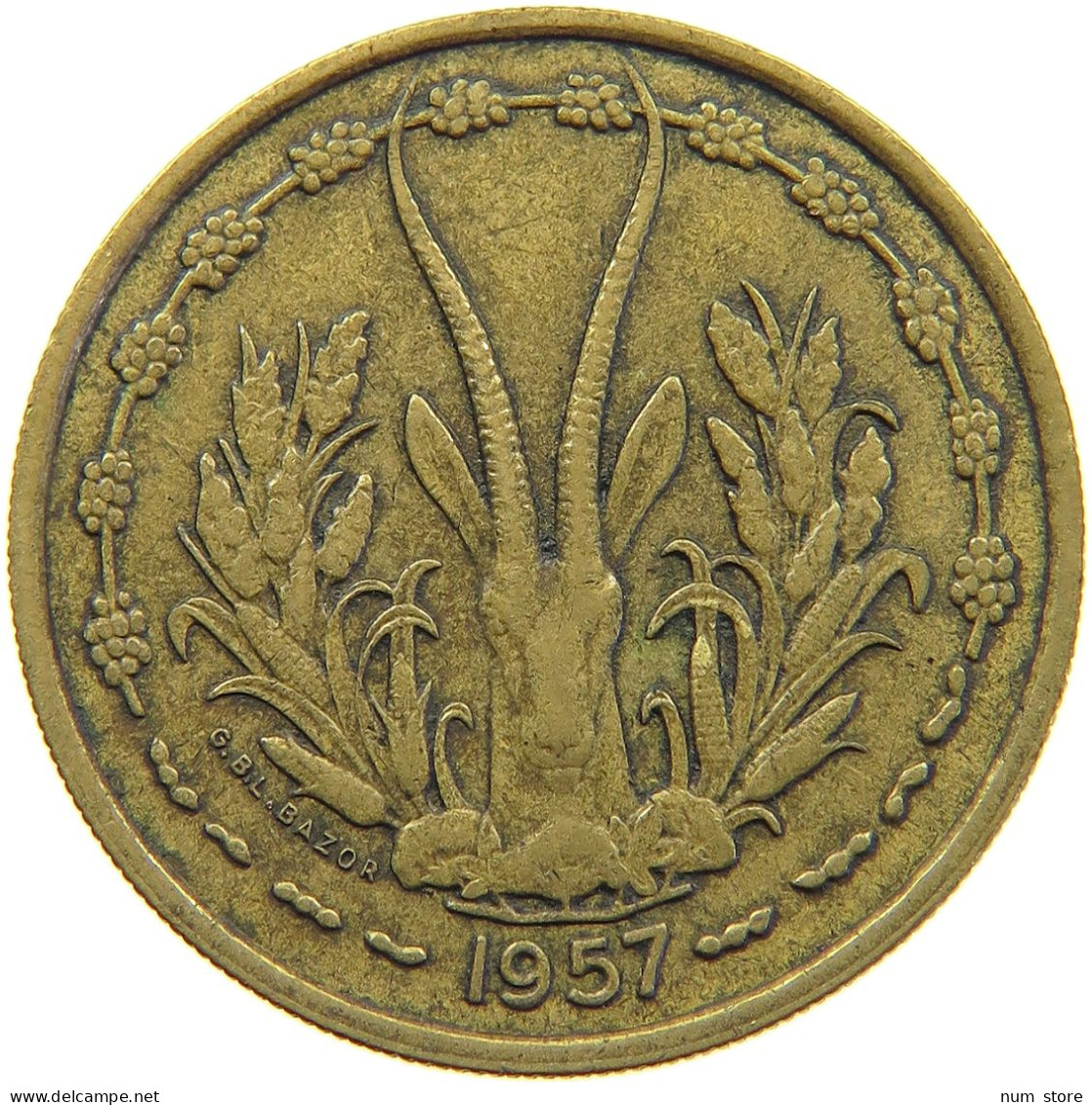 TOGO 25 FRANCS 1957  #c067 0223 - Togo