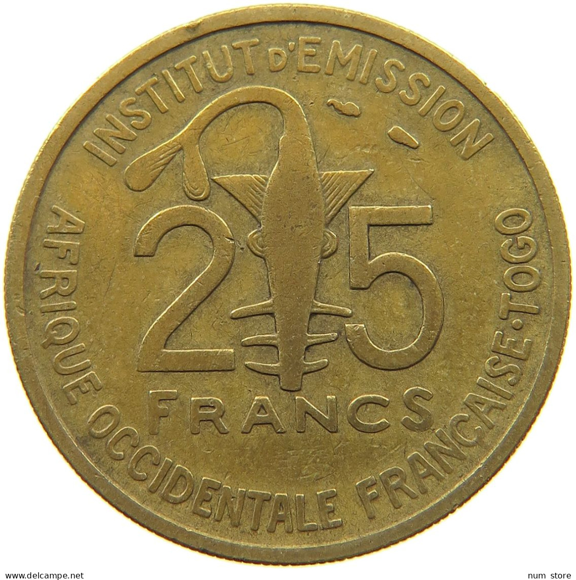 TOGO 25 FRANCS 1957  #a047 0097 - Togo