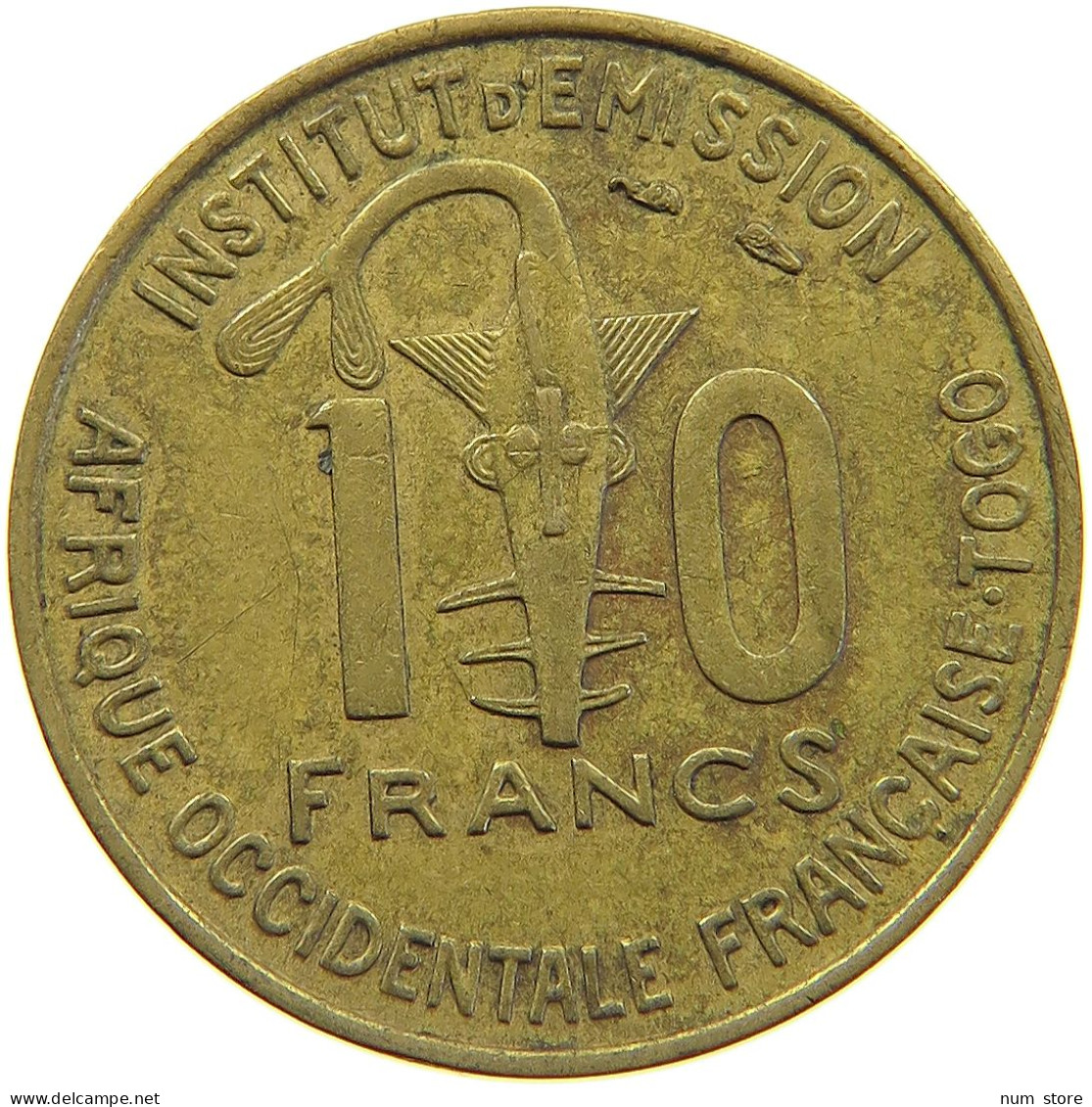 TOGO 10 FRANCS 1957  #c067 0291 - Togo