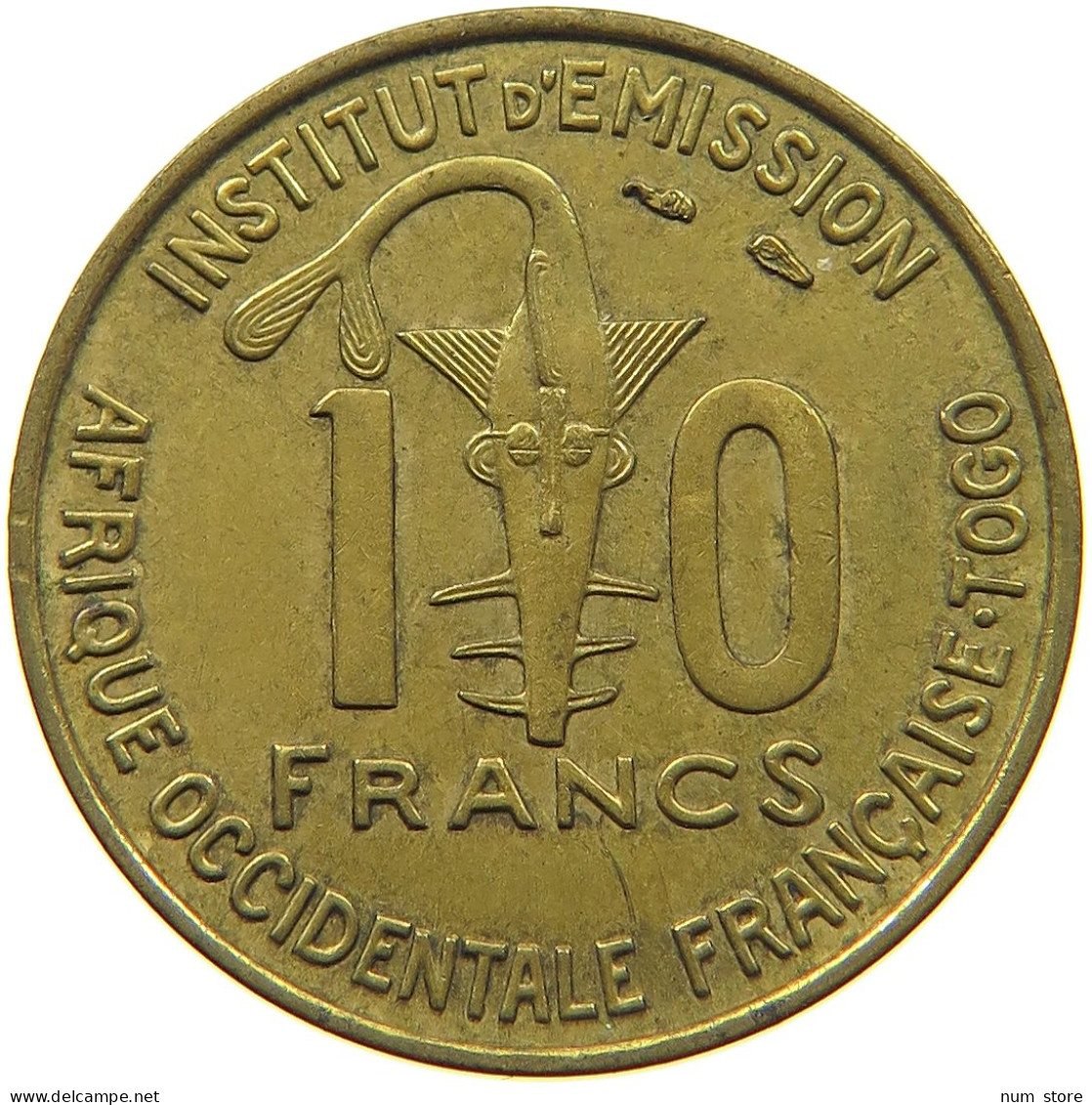 TOGO 10 FRANCS 1957  #c007 0387 - Togo