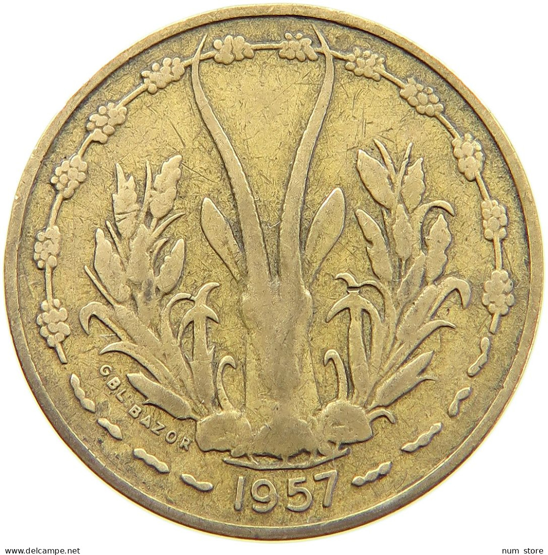 TOGO 10 FRANCS 1957  #s055 0737 - Togo