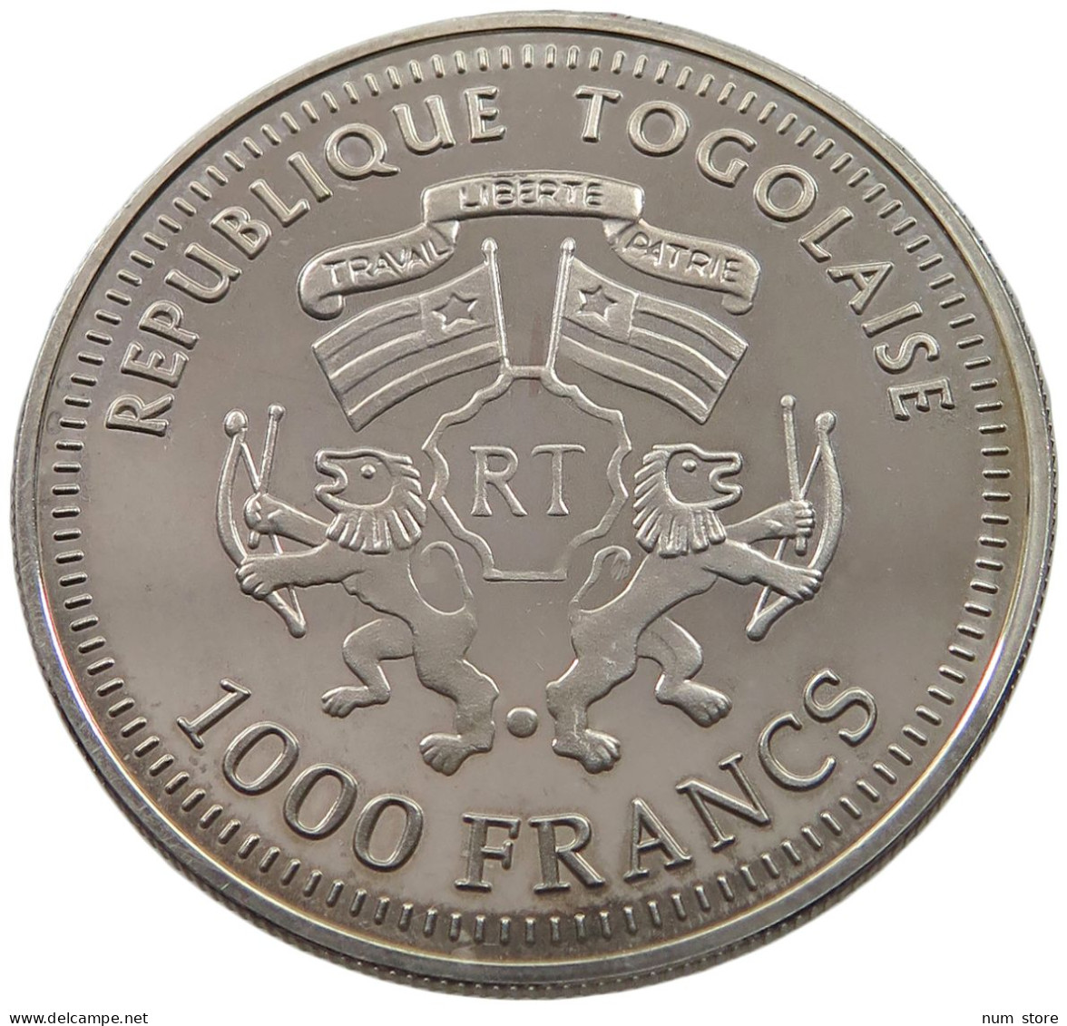 TOGO 1000 FRANCS 2007  #alb054 0103 - Togo