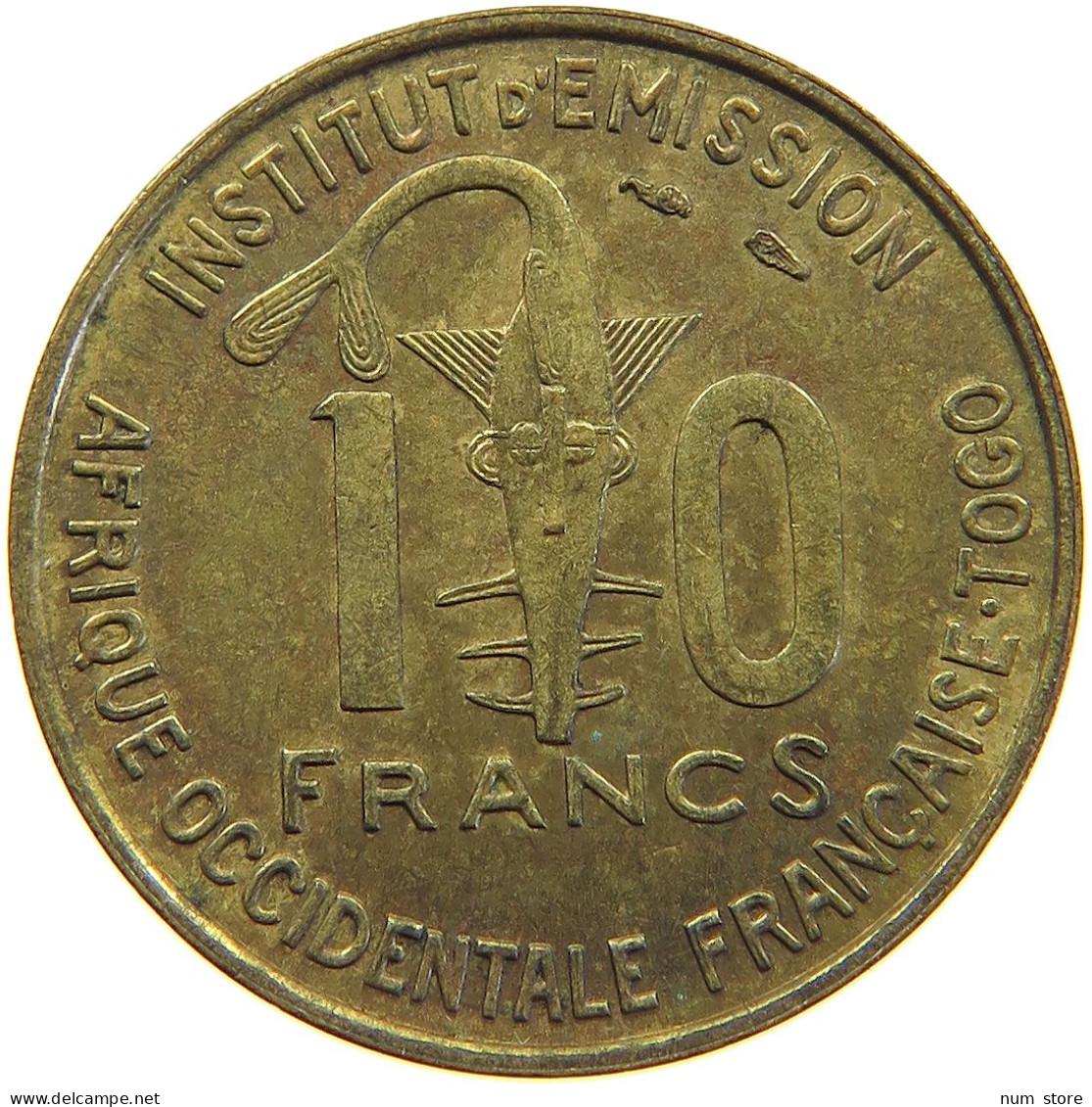 TOGO 10 FRANCS 1957  #c067 0295 - Togo