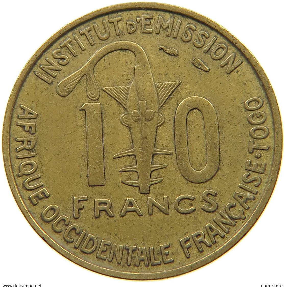 TOGO 10 FRANCS 1957  #a047 0203 - Togo