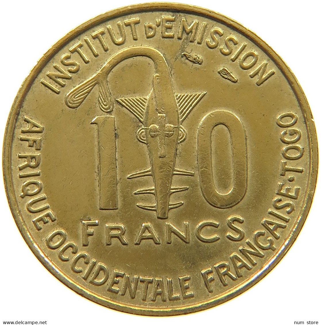 TOGO 10 FRANCS 1957  #a047 0201 - Togo