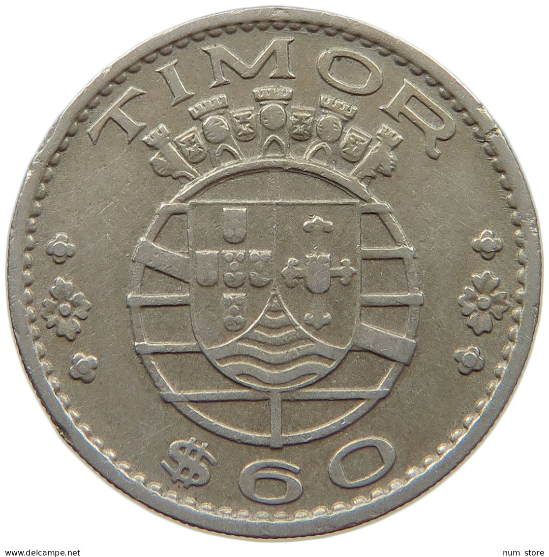 TIMOR 60 CENTAVOS 1958  #s040 0019 - Timor