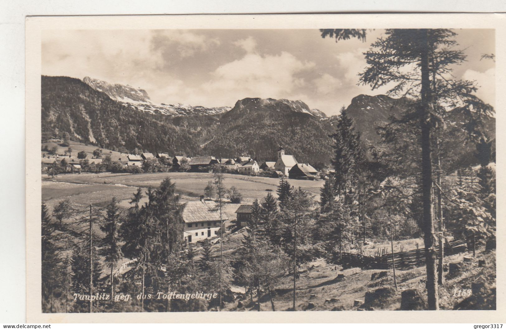 D7844) TAUPLITZ Gegen Das Todtengebirge - Häuser U. Kl. Kirche ALT 1931 - Tauplitz