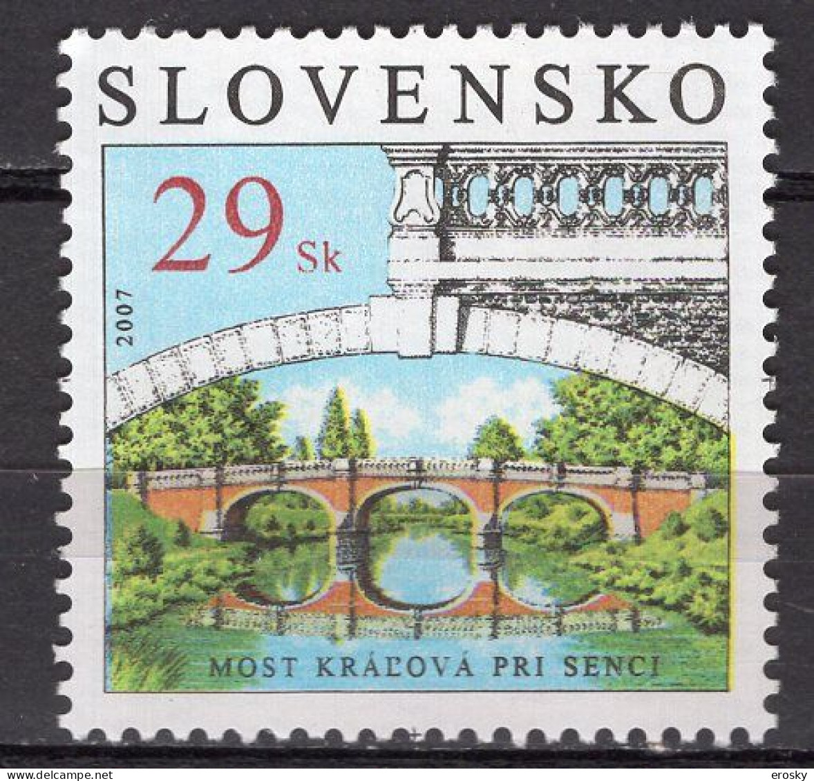 S7555 - SLOVAQUIE Yv N°490 ** Pont - Neufs