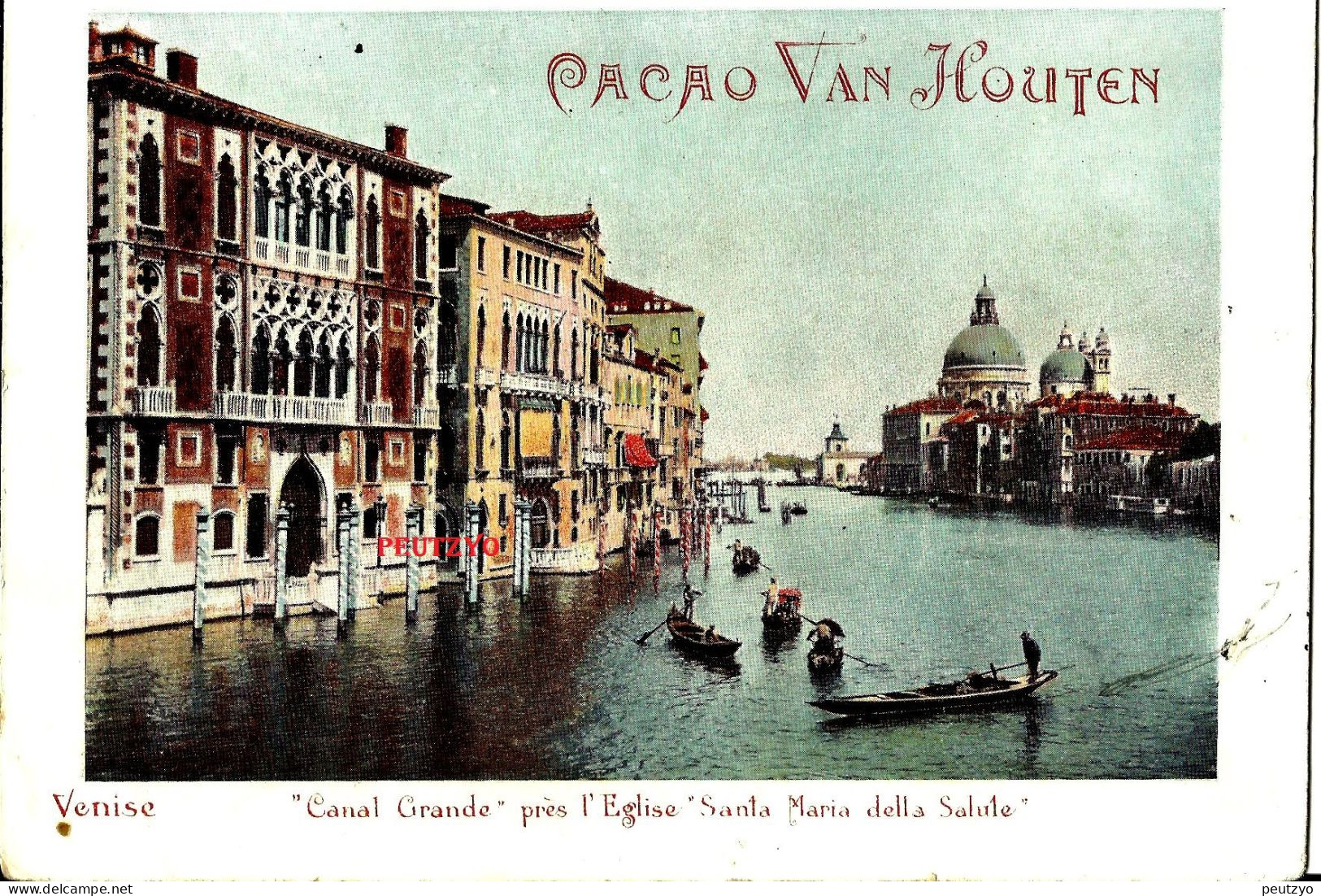 Cacao Van Houten  Venise  Canal Grande  Prés L'eglise  Santa Maria    A90/3 - Van Houten