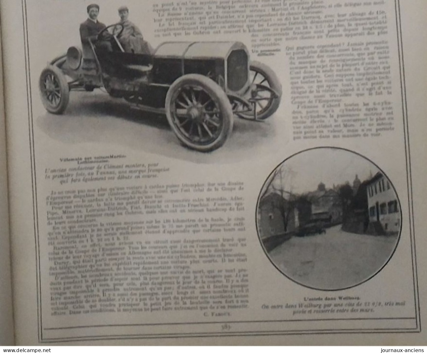 1907 COURSE AUTOMOBILE - LA COUPE DE L'EMPEREUR - TERRY GOBRON BRILLÉ - VOITURE ADIER Et MARTIN = LETHIMONNIER - Bücher