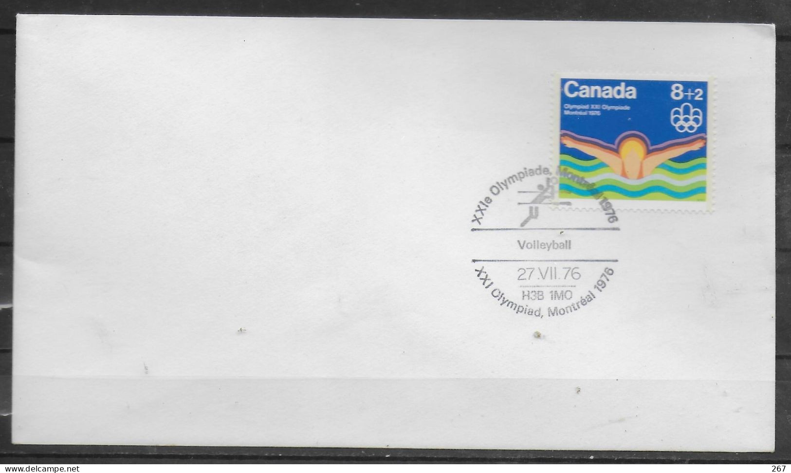 CANADA  Lettre 1976 Jo Volley Ball - Volleybal