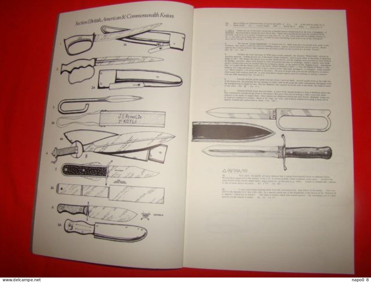 A PRIMER MILITARY KNIVES " Eurropean & Americn Combat Trench & Utility Knves " Par Gordon Hugues & Barry Jenkins Vol.1 - Inglés