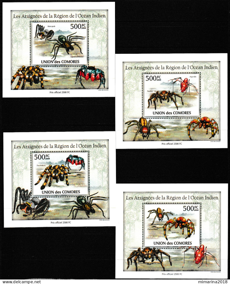 COMORES  2009  MNH  "SPIDERS" - Arañas