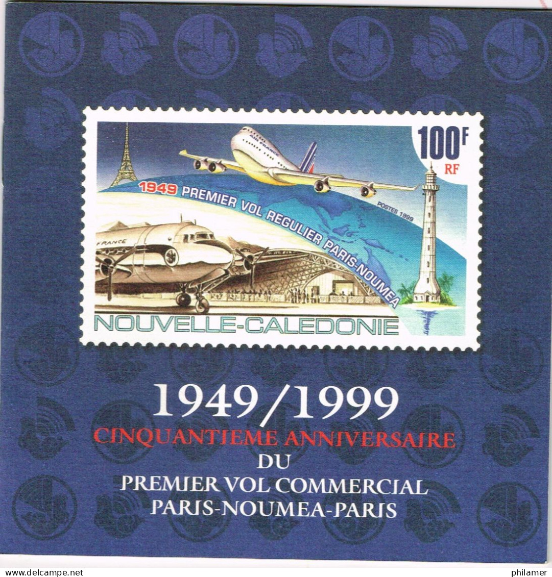 Nouvelle Caledonie Caledonia Carnet Prive Aircalin Avec 8 Vignettes Postales Cinderela Numérotée 1000 Neuve TBE - Prêt-à-poster