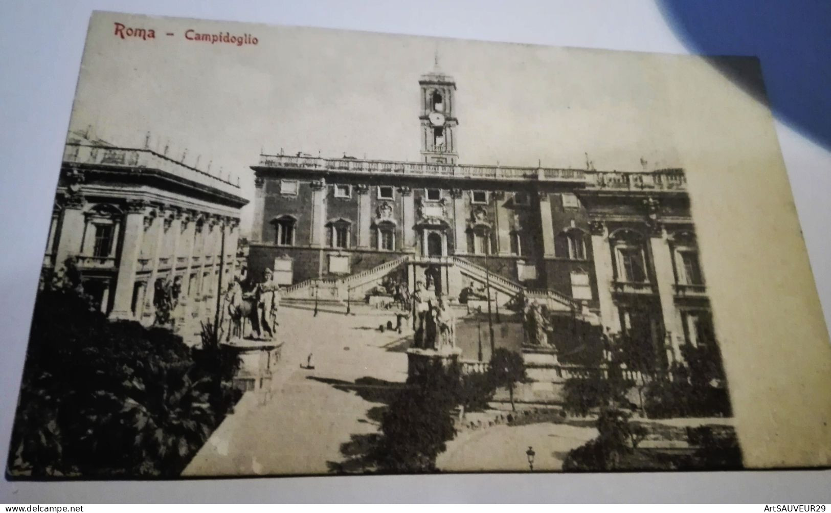 CARTLLINA POSTALE  ROMA CAMPIDOGLIO ITALIA  1908 - Panteón