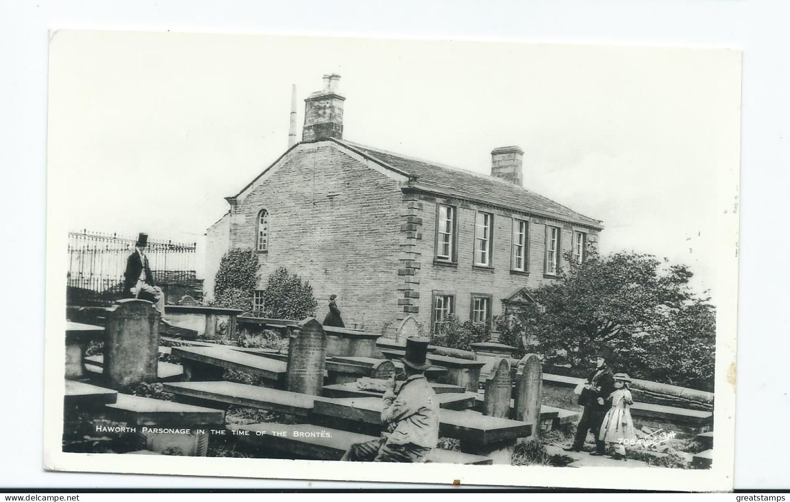 Yorkshire Postcard Hawworth Parsonage In The Time Of The Brontes. Rpunused Reproduction - Leeds