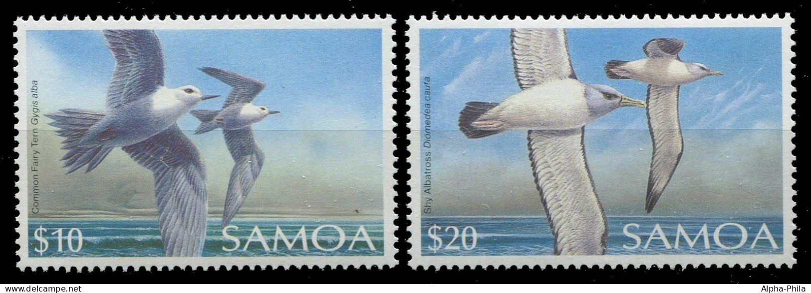 Samoa 1989 - Mi-Nr. 690-691 ** - MNH - Vögel / Birds - Samoa Americana