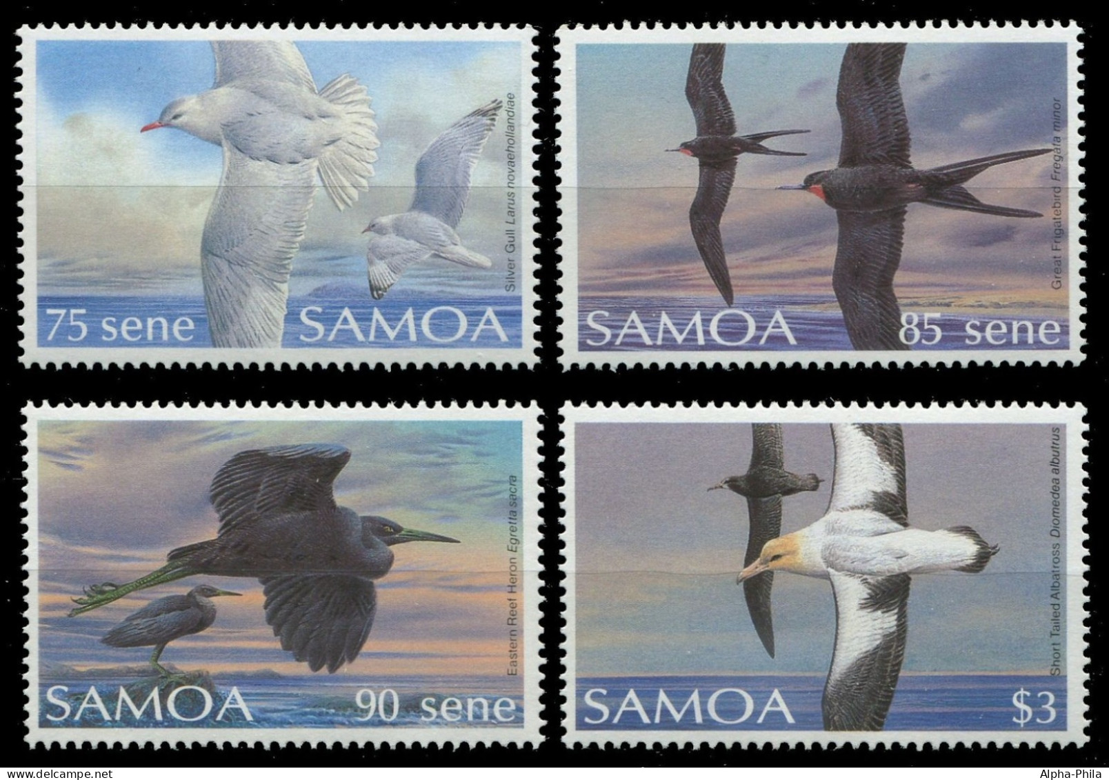 Samoa 1989 - Mi-Nr. 673-676 ** - MNH - Vögel / Birds - Amerikanisch-Samoa