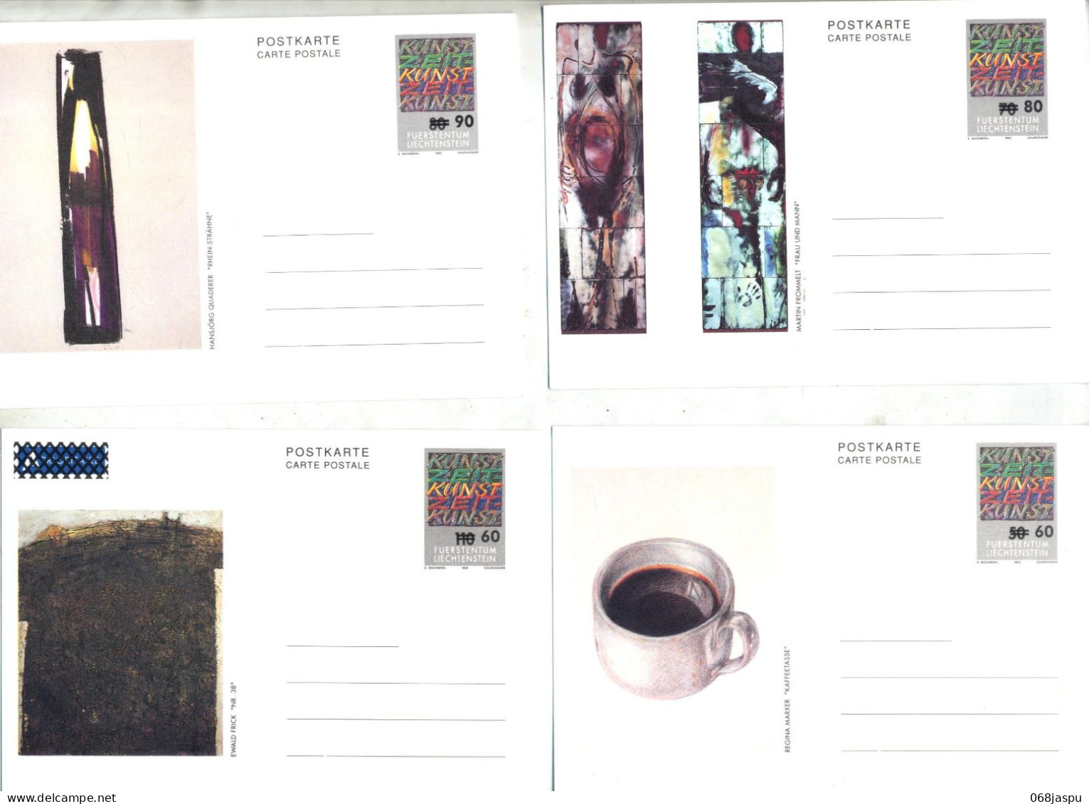 Lot 6 Carte Postale  Art - Stamped Stationery