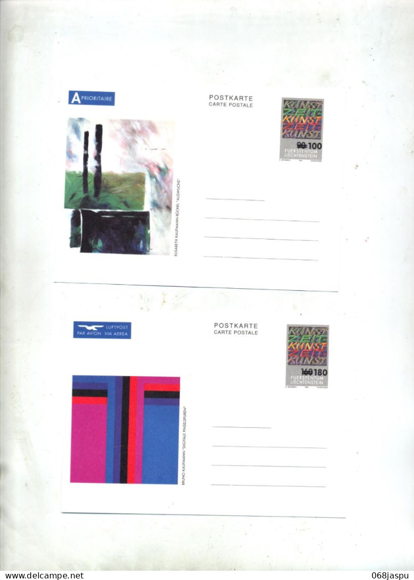 Lot 6 Carte Postale  Art - Stamped Stationery