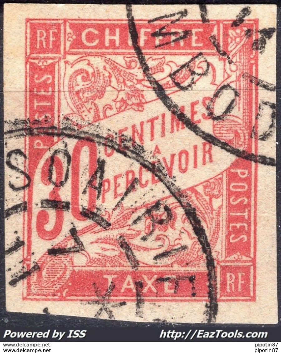 COLONIES GENERALES TIMBRE TAXE N° 22 CAD DE SOAIRIENG CAMBODGE DU 11/../1914 - Postage Due