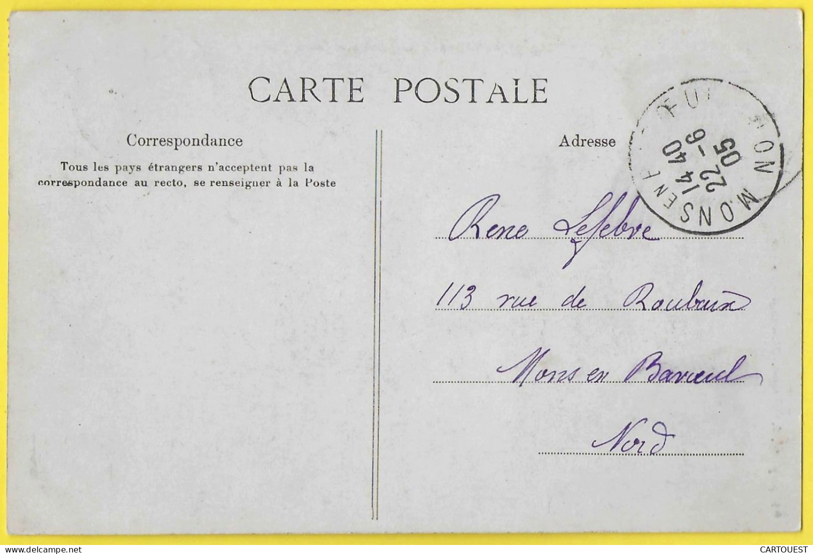 CPA PRESLES NOINTEL LE CHATEAU ( Côté Parc )  1905 - Nointel