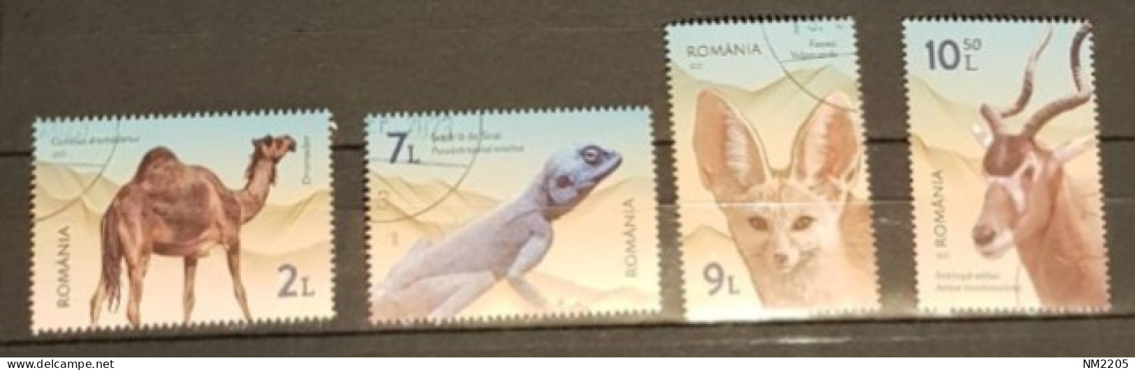 ROMANIA WILD ANIMALS SET USED - Usati