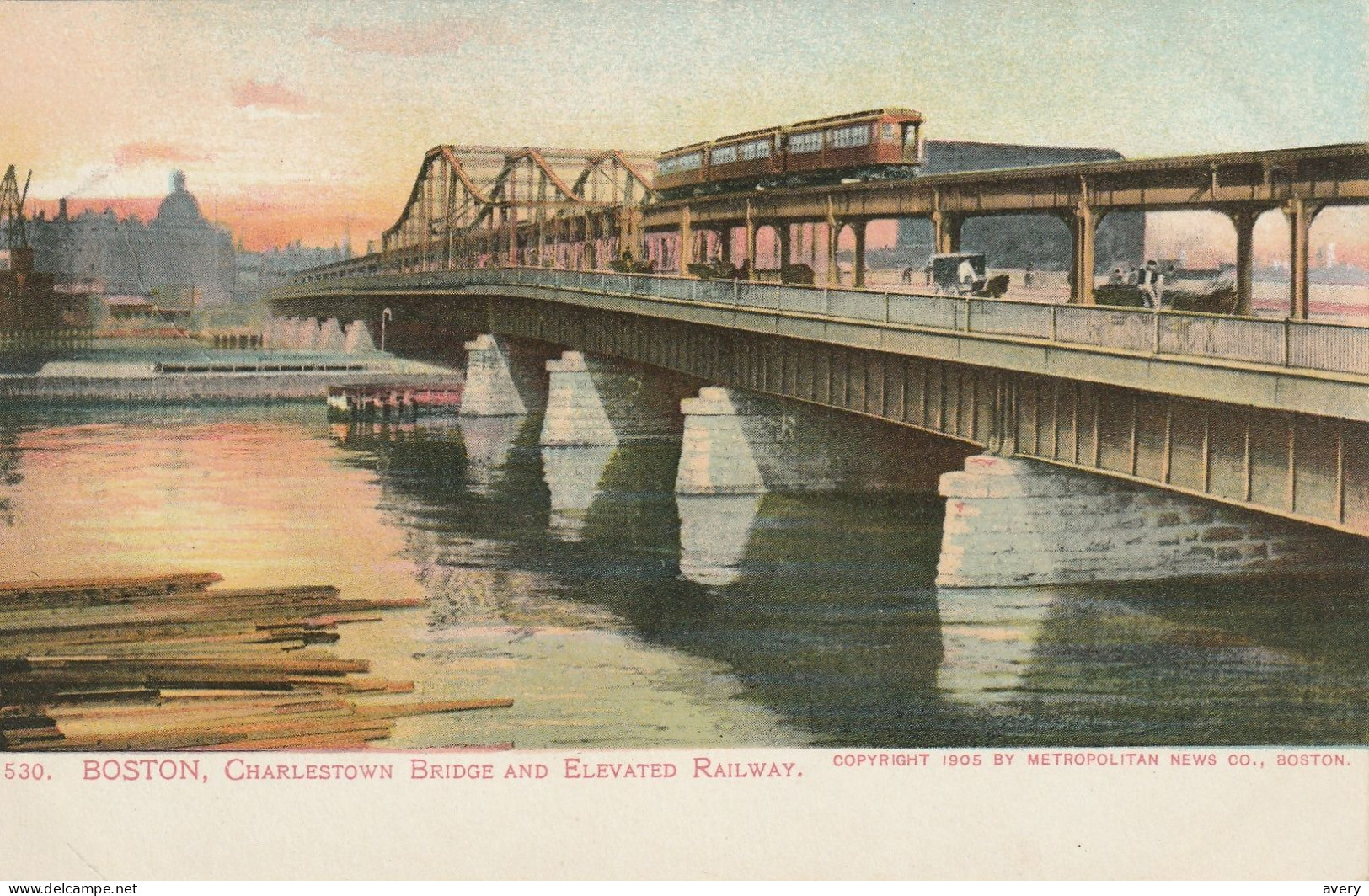 Boston, Massachusetts  Charlestown Bridge And Elevated Railway - Boston