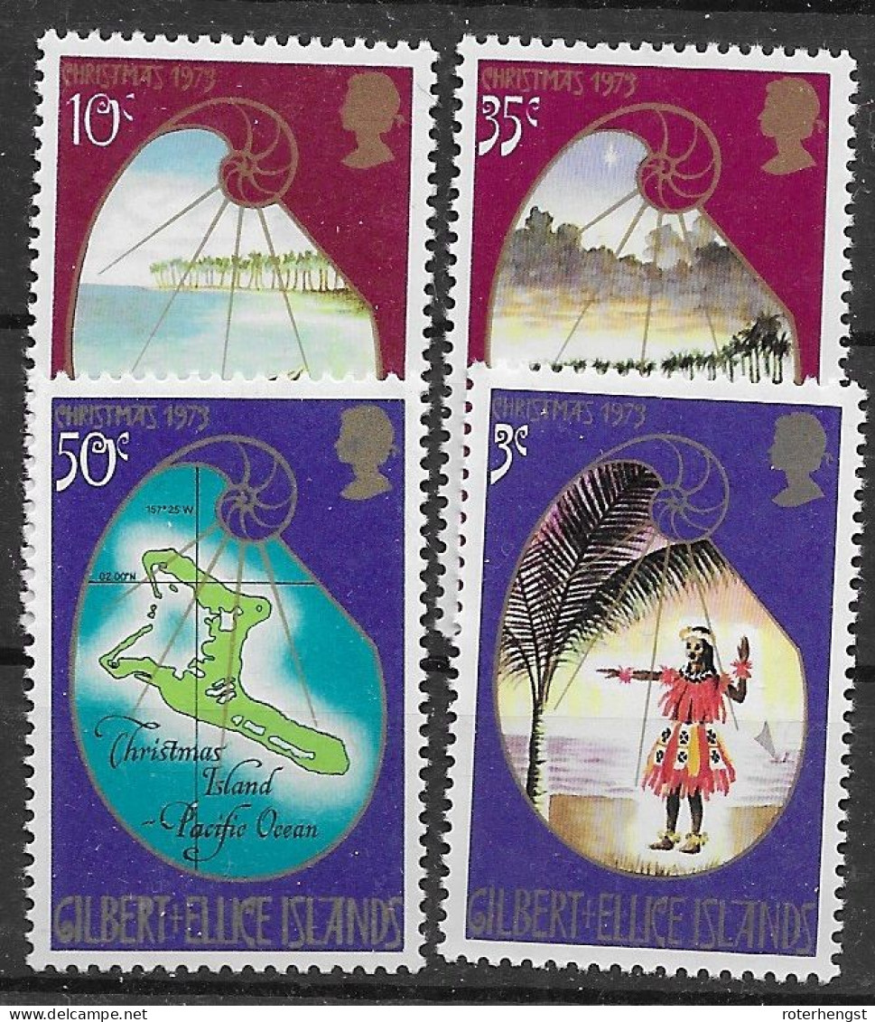 Gilbert & Ellice Islands Mnh ** 1973 4 Euros - Îles Gilbert Et Ellice (...-1979)