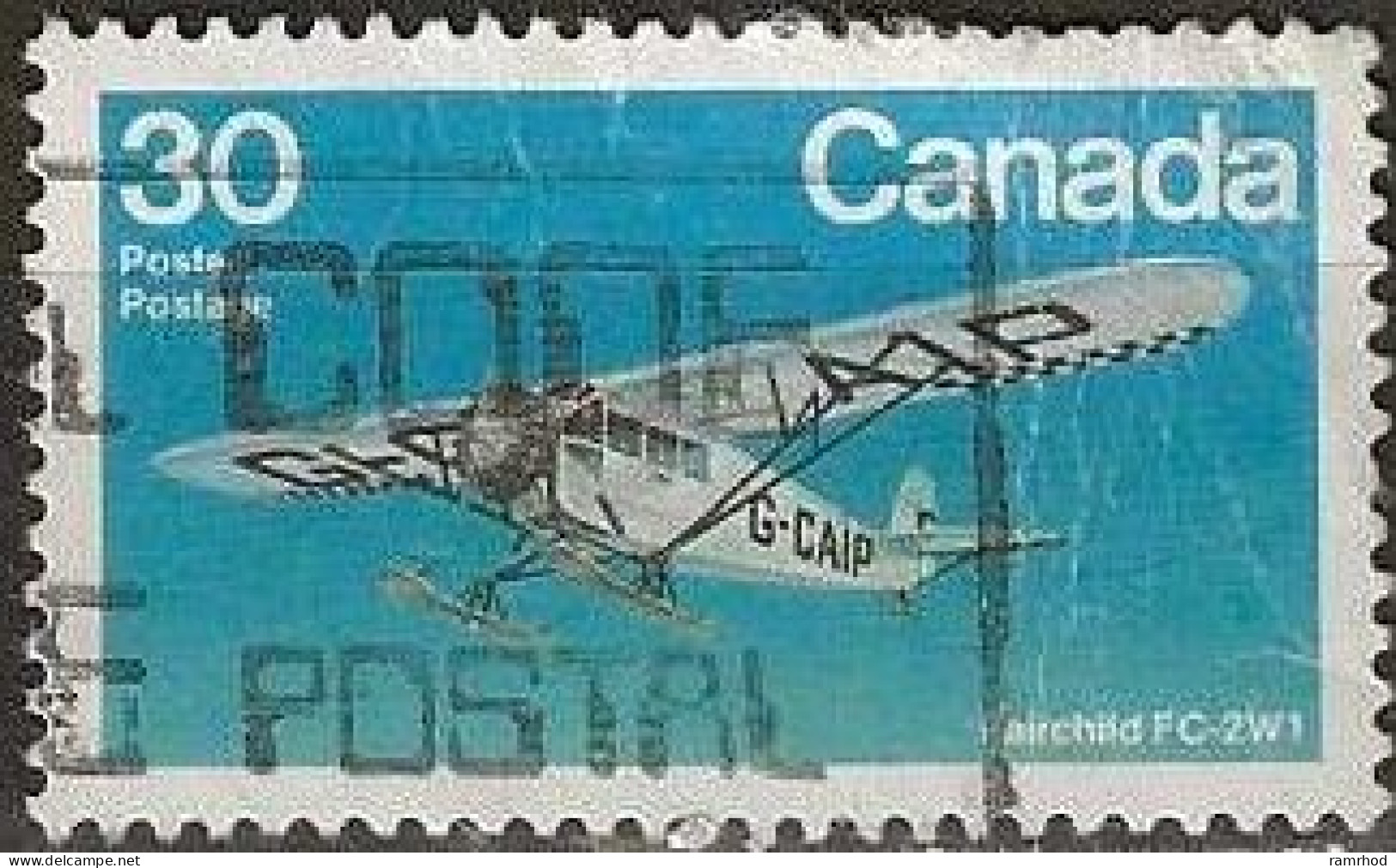 CANADA 1982 Canadian Aircraft. Bush Aircraft - 30c Fairchild FC-2W1 FU - Used Stamps